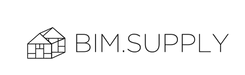 BIM Supply logo with a house icon on a white background
